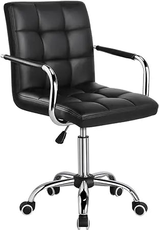 Modern Faux Leather/Velvet Office Desk Chair with Low/Mid-back/with Wheels Modern Office Chair Adjustable Home Computer Chair