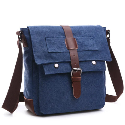 Men Business Messenger Bags For Men Shoulder Bag vintage Canvas Crossbody Pack Retro Casual Office Travel Bag