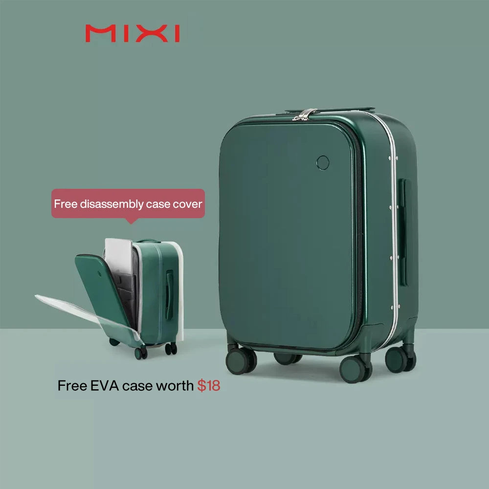 Mixi Patent Design Aluminum Frame Suitcase Carry On Rolling Luggage Beautiful Boarding Cabin 18 20 24 Inch M9260