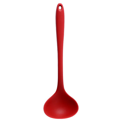 Long Handle Silicone Soup Spoon Large Ramen Noodles Tablespoons Hot Pot Porridge Ladle Scoop Kawaii Japanese Kitchen Utensils