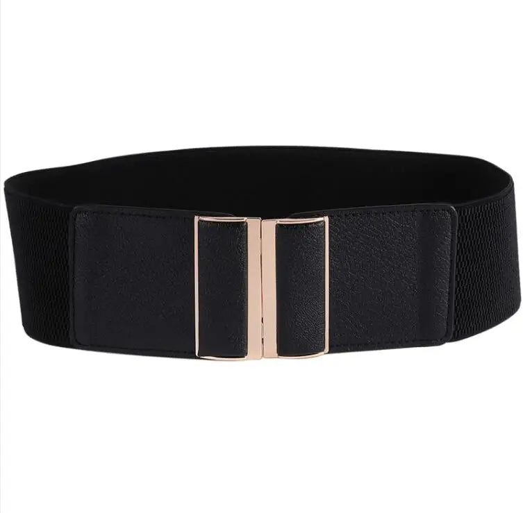 Womens Belt Elastic Stretch Cinch Lady Cummerband Plus Size Girls Waistband Waist Seal 7.5cm Wide