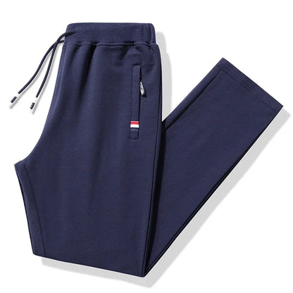 Spring and Autumn Men's Pure Cotton Pants New Simple Outdoor Middle aged Men's Hiking Travel Sports Pants Casual Pants