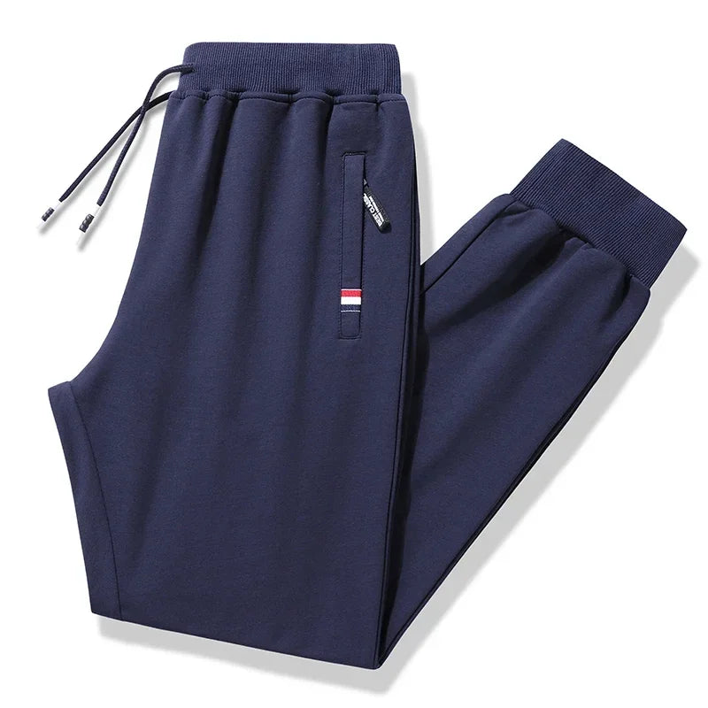 Spring and Autumn Men's Pure Cotton Pants New Simple Outdoor Middle aged Men's Hiking Travel Sports Pants Casual Pants