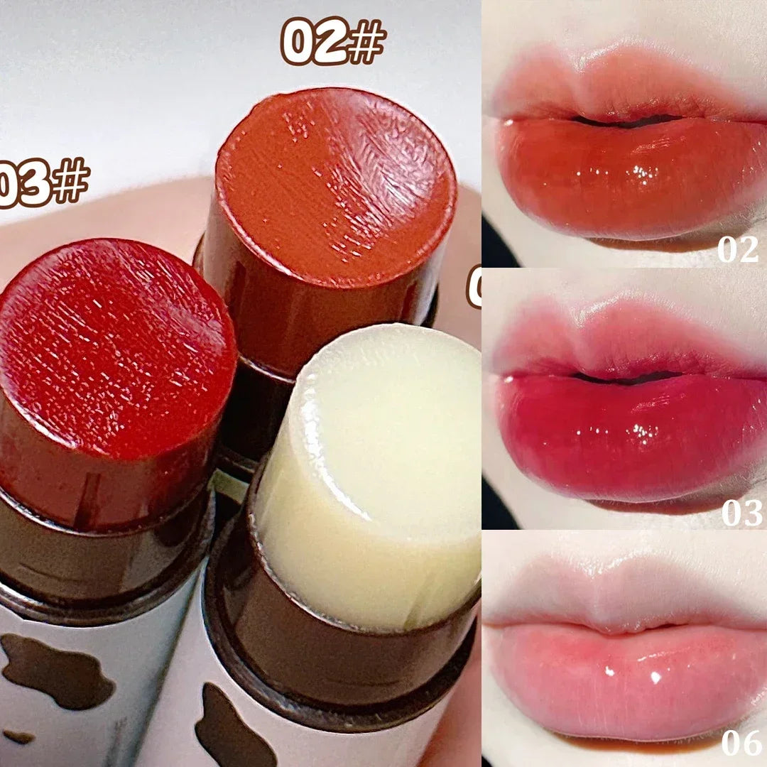 Black Tea Jelly Tinted Lip Balm Moisturizing Colored Lip Tinted Hydrating Waterproof Lipstick Gloss Base Lip Care Primer Makeup