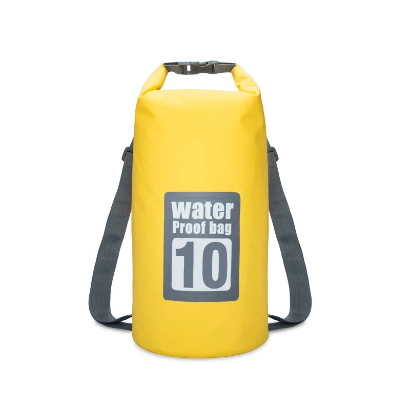 PVC Waterproof Dry Bag 5L/10L/15L/20L/30L Outdoor Diving Foldable Storage Beach Swimming Bag Rafting River Ocean Backpack