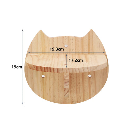 Cat Climbing Shelf Wall Mounted Four Step Stairway With Sisal Scratching Post For Cats Tree Tower Platform Jumping Pet Furniture