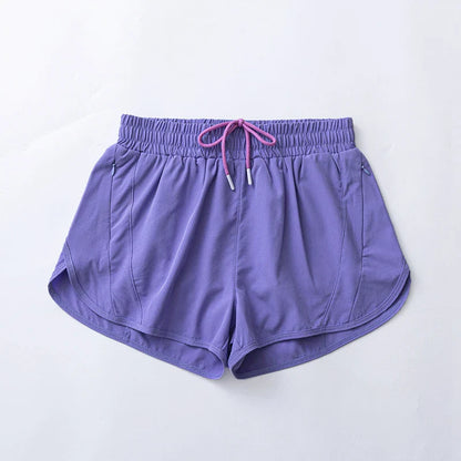 Womens High Waisted Running Shorts Quick Dry