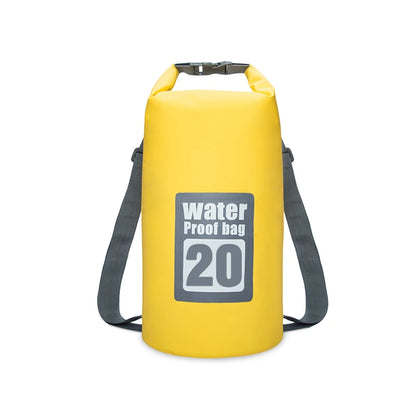 PVC Waterproof Dry Bag 5L/10L/15L/20L/30L Outdoor Diving Foldable Storage Beach Swimming Bag Rafting River Ocean Backpack