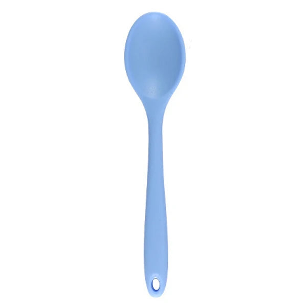 Long Handle Silicone Ladle Soup Spoon Colander Ramen Noodles Tablespoons Scoop Rice Salad Stirring Spoons Kitchen Teaspoons