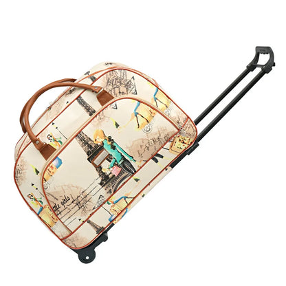 Large Capacity Women Travel Suitcase Trolley Bags Wheeled Bag Oxford Waterproof Rolling Luggage Travel Bag With Wheels