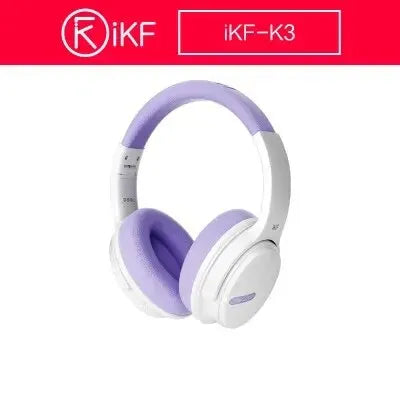 IKF-K3 Over Wireless Ear Headphones ENC Call Noise Cancelling Bluetooth 5.3 Headset With Mic 50 Hours Playtime 38ms Low Latency