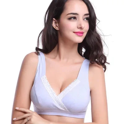 100% Cotton Maternity Bra for Breastfeeding Pregnancy Women Nursing Bra Wire Free Bras Underwear Pregnancy Clothes