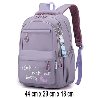 Girl School Bag Backpack Back Pack For Teenager Women Children Female Pink Schoolbag Primary High Bagpack Class Teens Child Kids