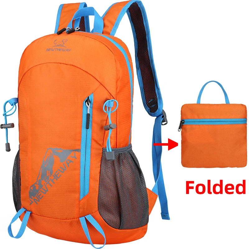 22L Portable Foldable Backpack Folding Mountaineering Bag Ultralight Outdoor Climbing Cycling Travel Knapsack Hiking Daypack