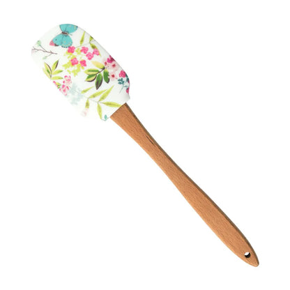 Creative Silicone Pastry Spatula Wooden Handle Cream Chocolate Pancake Baking Scraper Kitchen Cake Butter Batter Blender Mixer