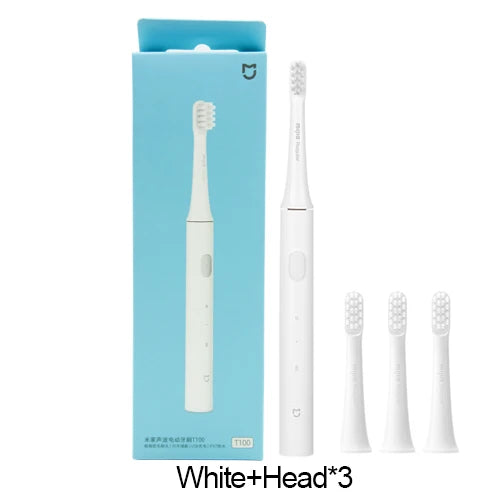 XIAOMI Mijia T100 Sonic Electric Toothbrush Mi Smart Tooth Brush Colorful USB Rechargeable IPX7 Waterproof For Toothbrushes head