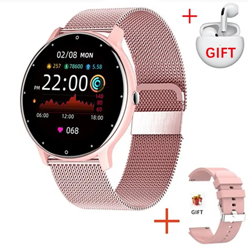 LIGE New Men Smart Watch Real-time Activity Tracker Heart Rate Monitor Sports Women Smart Watch Men Clock For Android IOS