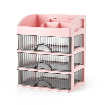 Hot Drawer Makeup Organizer Large Capacity Plastic Makeup Storage Box Lipstick Holder Large Capacity Office Supplies Storage Box