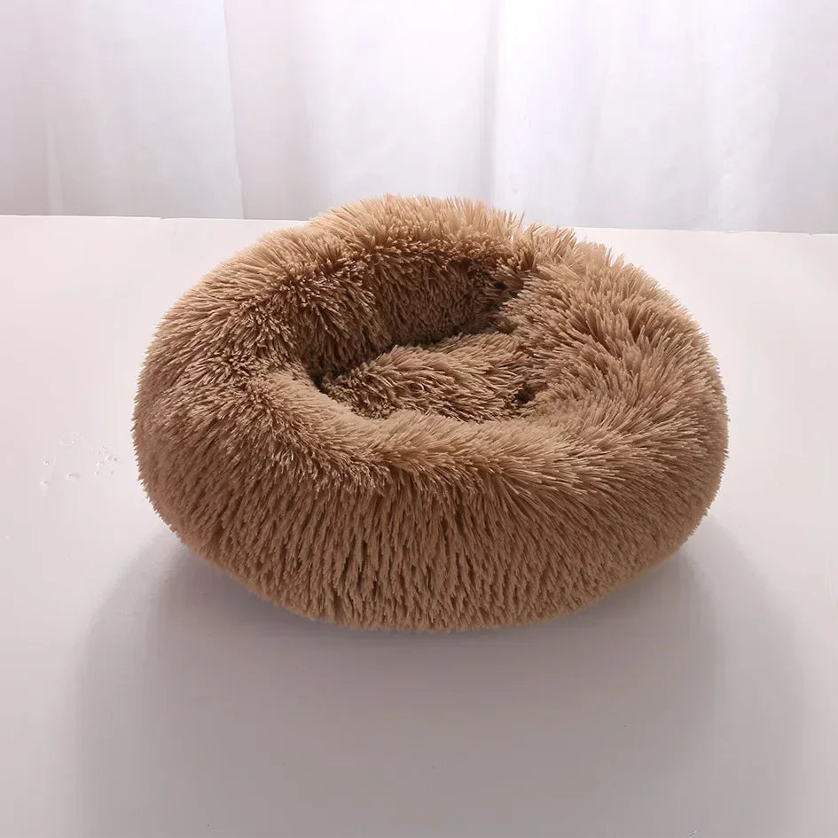 Super Soft Dog Bed Long Plush Cat Mat Dog Beds For Large Dogs Bed Labradors House Round Cushion Winter Warm Sleeping Pet Bed