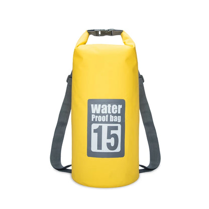 PVC Waterproof Dry Bag 5L/10L/15L/20L/30L Outdoor Diving Foldable Storage Beach Swimming Bag Rafting River Ocean Backpack