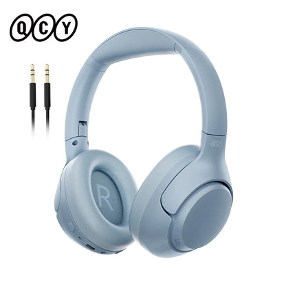 QCY H3 ANC Wireless Headphones Bluetooth 5.4 Hi-Res Audio Over Ear Headset 43dB Hybrid Active Noise Cancellation Earphones 60H