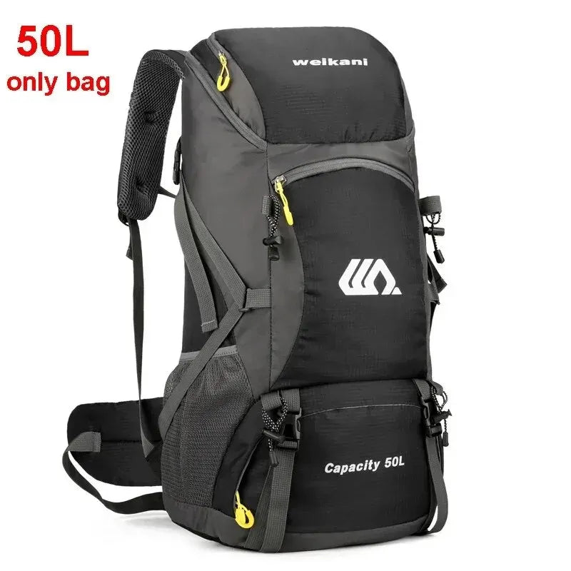 50L Travel Backpack Camping Bag For Men Large Hiking Bag Tourist Rucksack Waterproof Outdoor Sports Climbing Mountaineering Bag