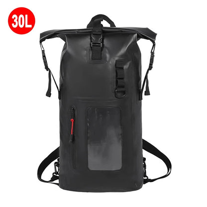 25L 30L Swimming Bag Dry PVC Backpack Waterproof Bucket Sack Large River Trekking Bags Rafting Outdoor Travel Storage Handbag