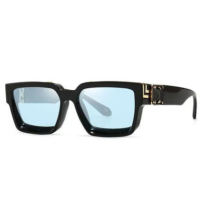 Brand Rectangle Sunglasses Women Men Shades Retro Square Black Sun Glasses Eyewear Trendy Punk Eyeglasses For Male UV400