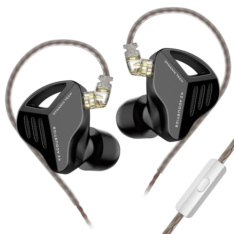 KZ ZVX Earphones Dynamic HIFI Bass Earbuds In Ear Monitor Headphones Sport Noise Cancelling Headset