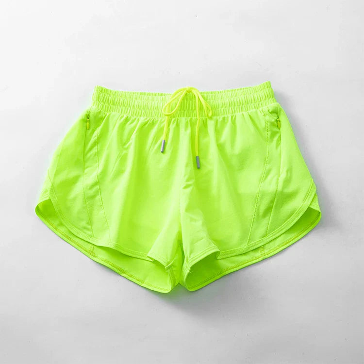 Womens High Waisted Running Shorts Quick Dry