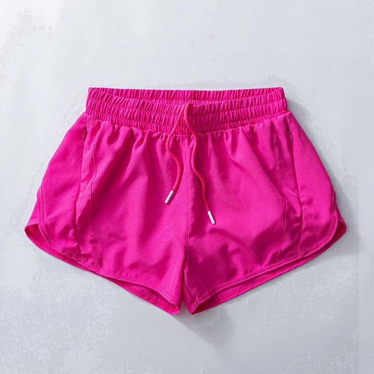 Womens High Waisted Running Shorts Quick Dry