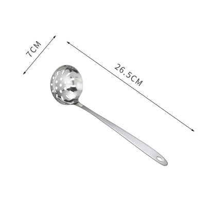 Long Handle Stainless Steel Hot Pot Spoon Colander Kitchen Soup Ladle Skimmer Ramen Scoop Tablespoons Tableware Home Utensils