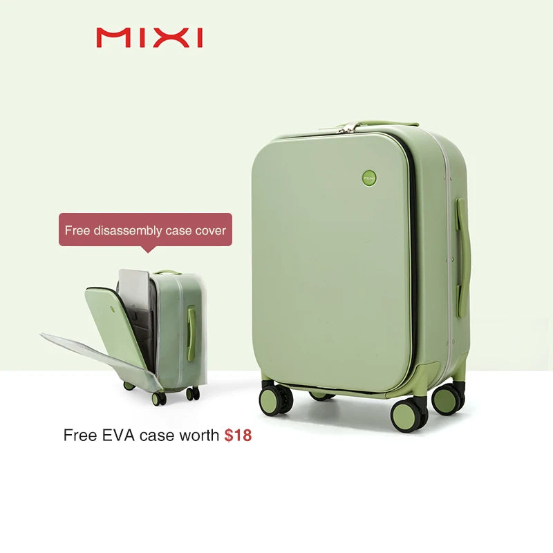 Mixi Patent Design Aluminum Frame Suitcase Carry On Rolling Luggage Beautiful Boarding Cabin 18 20 24 Inch M9260