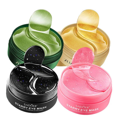 Eye patches Hyaluron Acid & Gold & Seaweed & Black Pearl Hydrating Moisturizing Crystal Collagen Gel Eye Mask 240pcs=120pairs