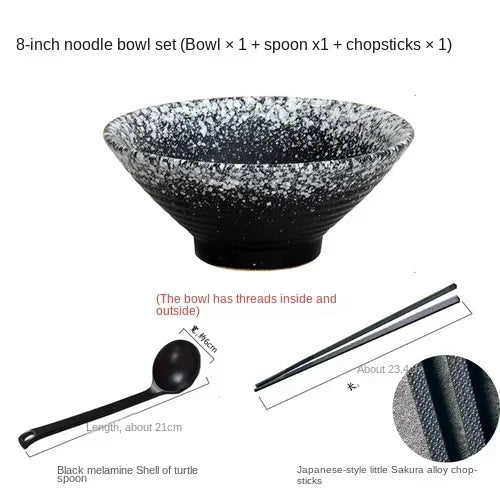 Japanese ceramic household ramen bowl soup bowl creative tableware commercial ceramic tableware