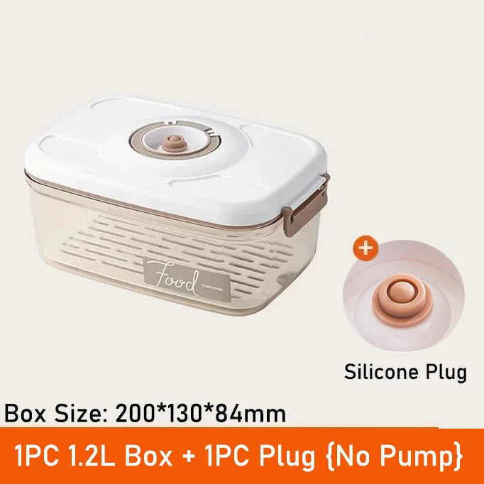 Vacuum Food Storage Box Fresh-Keeping Canister Sealed Storage Container Large Capacity Food Dispenser Kitchen Storage Box