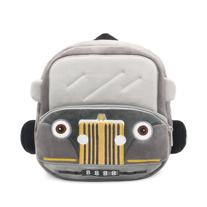 Stereo cartoon car backpack boy girl 2-4 years old kindergarten school bag kids backpack plush backpack