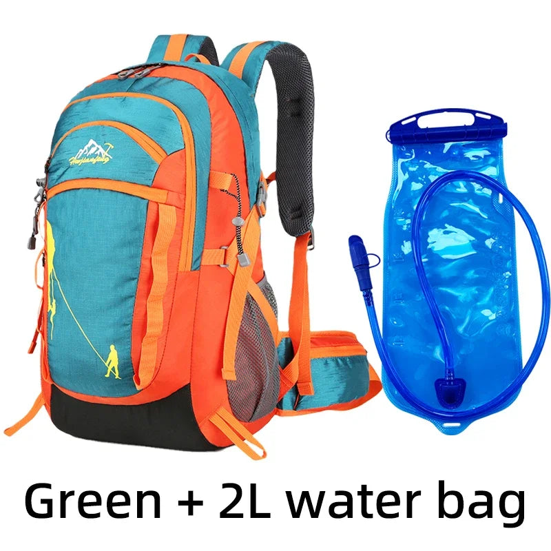 Outdoor Sports Short Distance Trip Backpack Mountaineering Duffel Bag Camping Travel Knapsack Climbing Hiking Hydration Rucksack