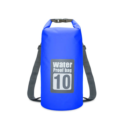 PVC Waterproof Dry Bag 5L/10L/15L/20L/30L Outdoor Diving Foldable Storage Beach Swimming Bag Rafting River Ocean Backpack