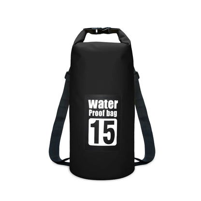 PVC Waterproof Dry Bag 5L/10L/15L/20L/30L Outdoor Diving Foldable Storage Beach Swimming Bag Rafting River Ocean Backpack