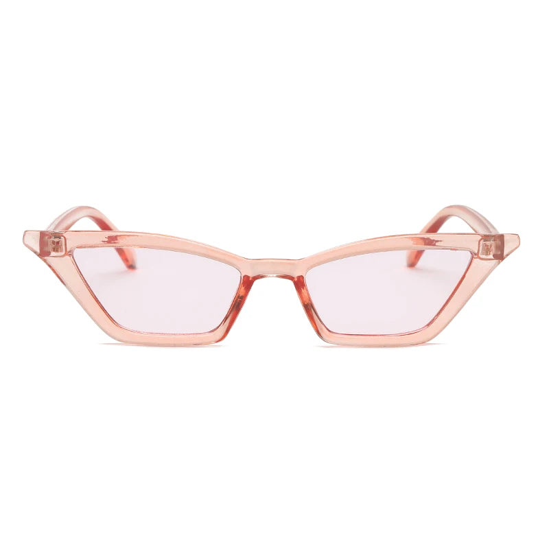 8pcs Cat Eye Sunglasses Women Vintage Brand Designer Sun Glasses Small Frames Shades Retro Ladies Cateye Sunglass UV400