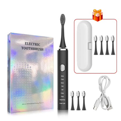 Electric Toothbrush For Teeth Brushes Sonic Vibration Dental Tooth Whitening Cleaner USB Rechargeable Oral Care Toothbrush