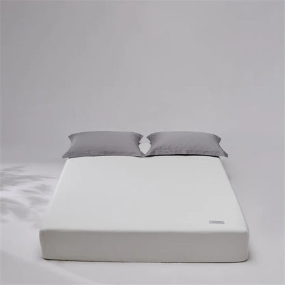 100% Egyptian Cotton Fitted Sheet with Elastic Band Luxury Mattress Cover 1000 Thread Count Soft Bed Linen Solid Color Bedsheet