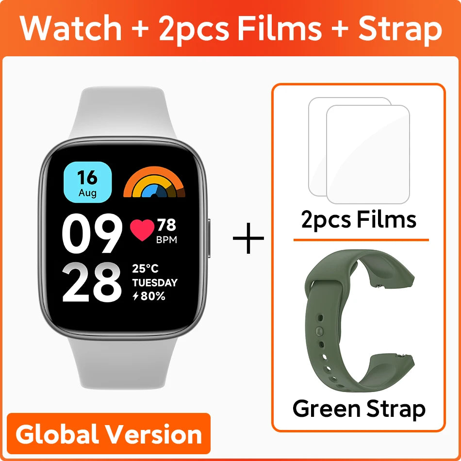 Xiaomi Redmi Watch 3 Active Global Version Smartwatch 1.83'' LCD Display Bluetooth Phone Call 12 Days Battery Blood Oxygen 5ATM