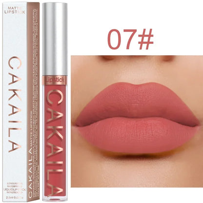 Matte Pink Velvet Lipstick 18 Colors Lip Gloss Long Lasting Non-marking Red Sexy Waterproof Liquid Lipsticks Lip Makeup Cosmetic