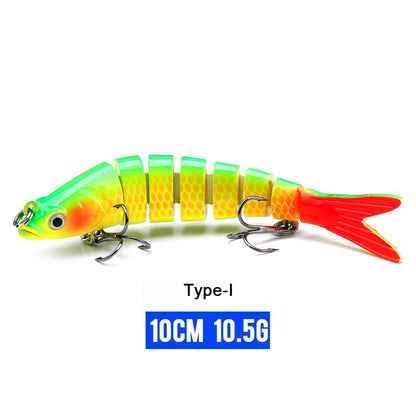 VTAVTA 10/14cm Sinking Wobblers Fishing Lures Jointed Crankbait Swimbait 8 Segment Hard Artificial Bait For Fishing Tackle Lure