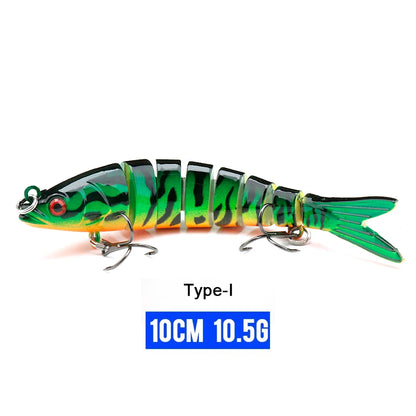 VTAVTA 10/14cm Sinking Wobblers Fishing Lures Jointed Crankbait Swimbait 8 Segment Hard Artificial Bait For Fishing Tackle Lure