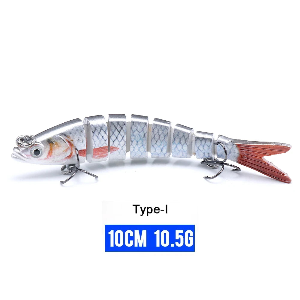 VTAVTA 10/14cm Sinking Wobblers Fishing Lures Jointed Crankbait Swimbait 8 Segment Hard Artificial Bait For Fishing Tackle Lure