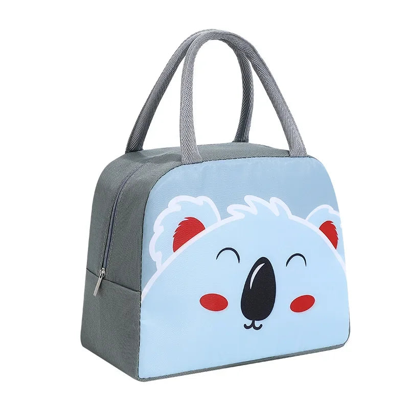 Kawaii Portable Fridge Thermal Bag Women Children's School Thermal Insulated Lunch Box Tote Food Small Cooler Bag Pouch