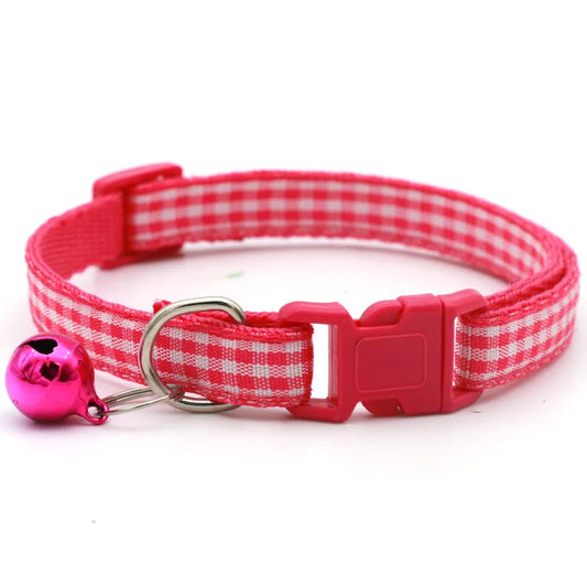 Collar Candy Avocado Pendant Cat Plaid Cat Collars Bell Cartoon Necklace Adjustable Collar for Cat Small Dog Pet Cat Accessories